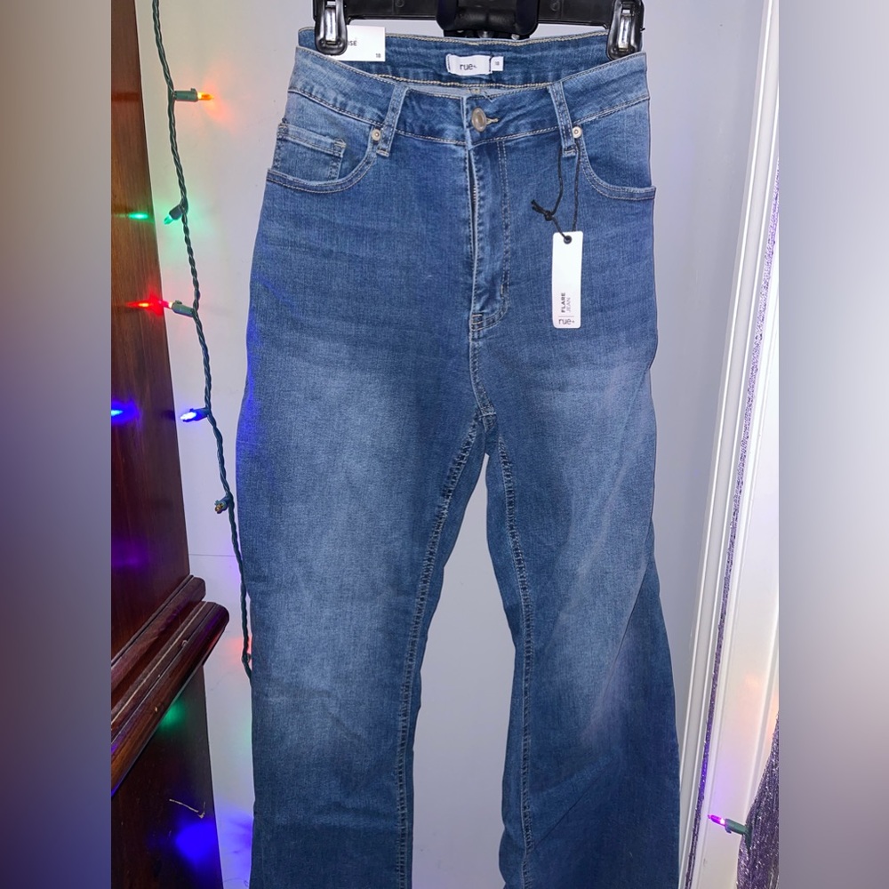 rue 21 + size 18 flare jeans